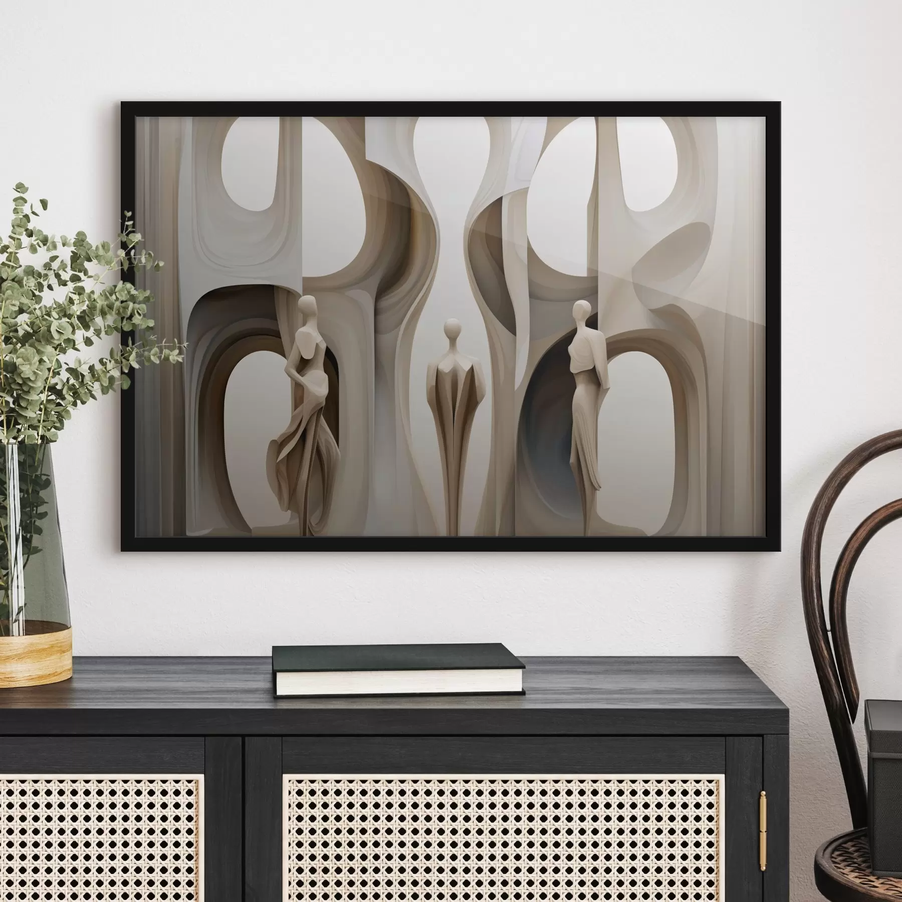 carta da parati Astrazione con silhouette nr. f45371