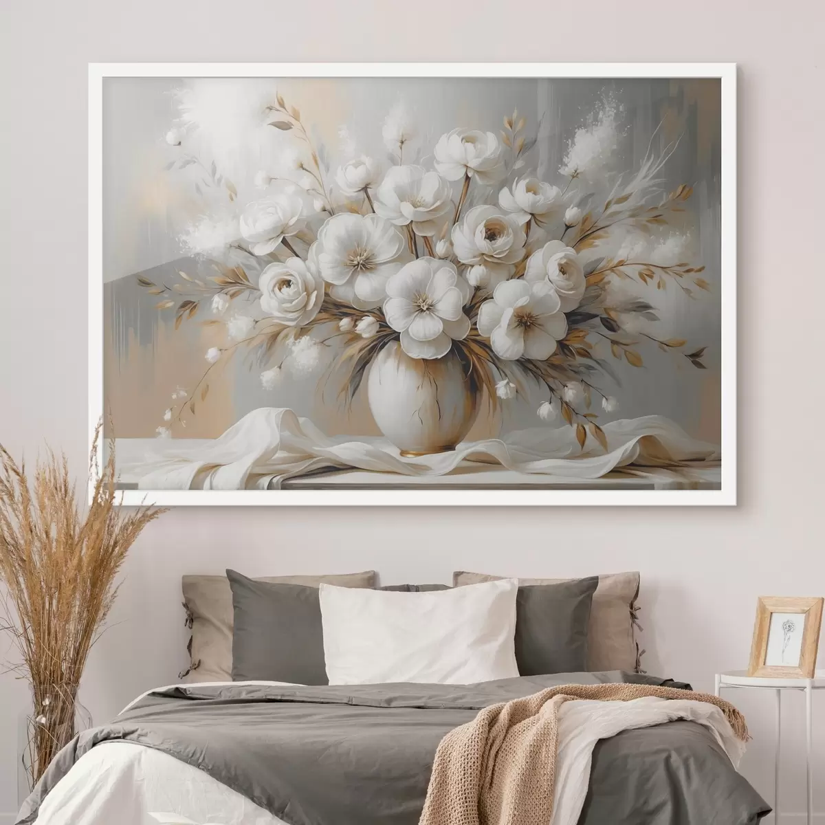 Poster Un delicato bouquet di fiori in un vaso f45375