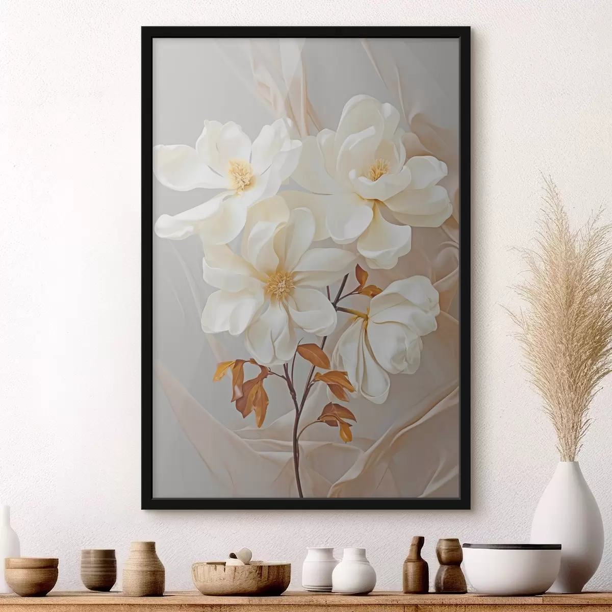 Poster Delicati fiori astratti f45378