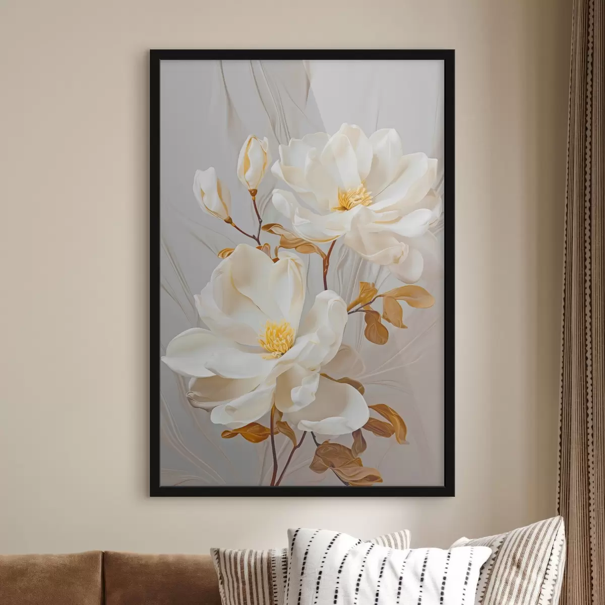 Poster Delicati fiori astratti f45446