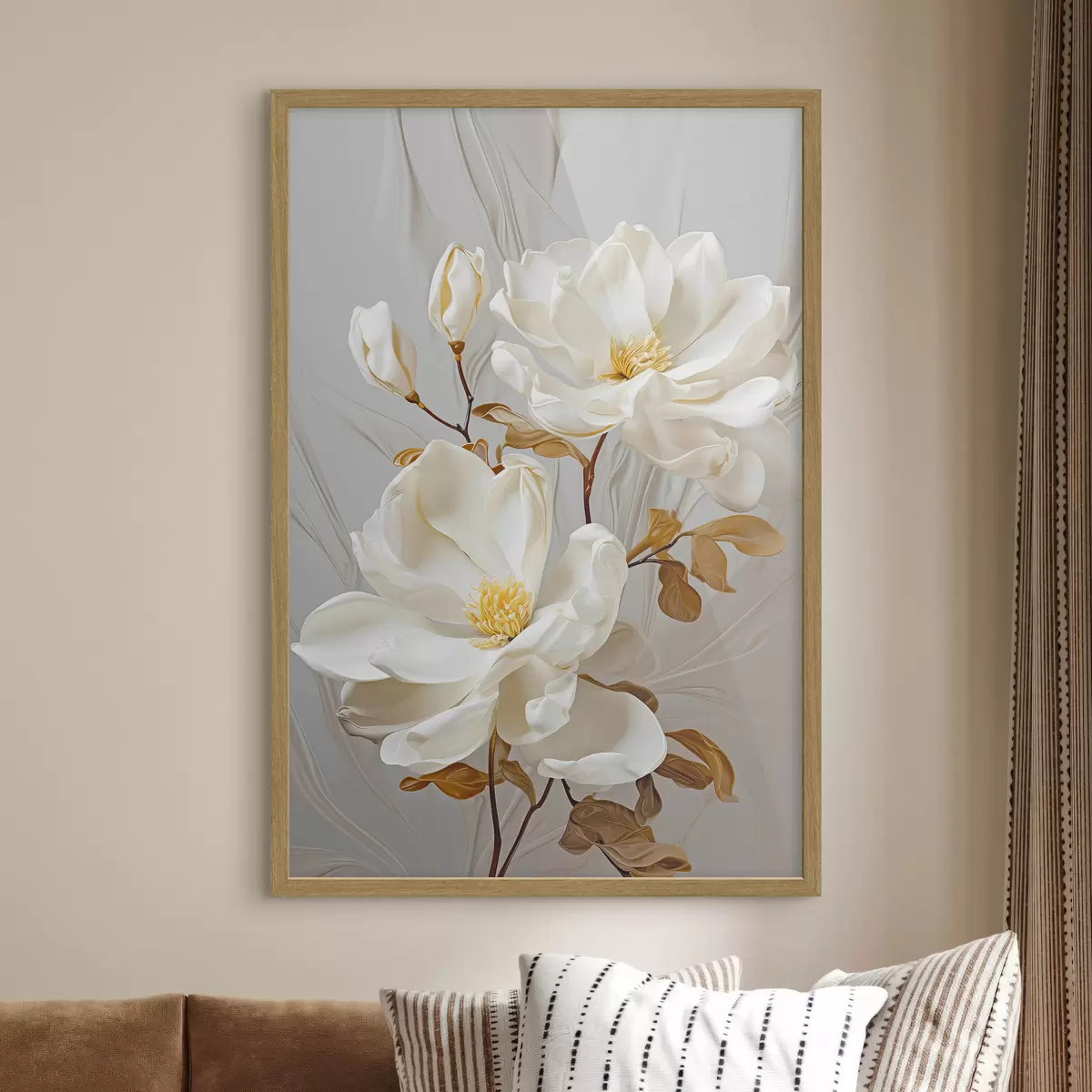 Poster Delicati fiori astratti f45446