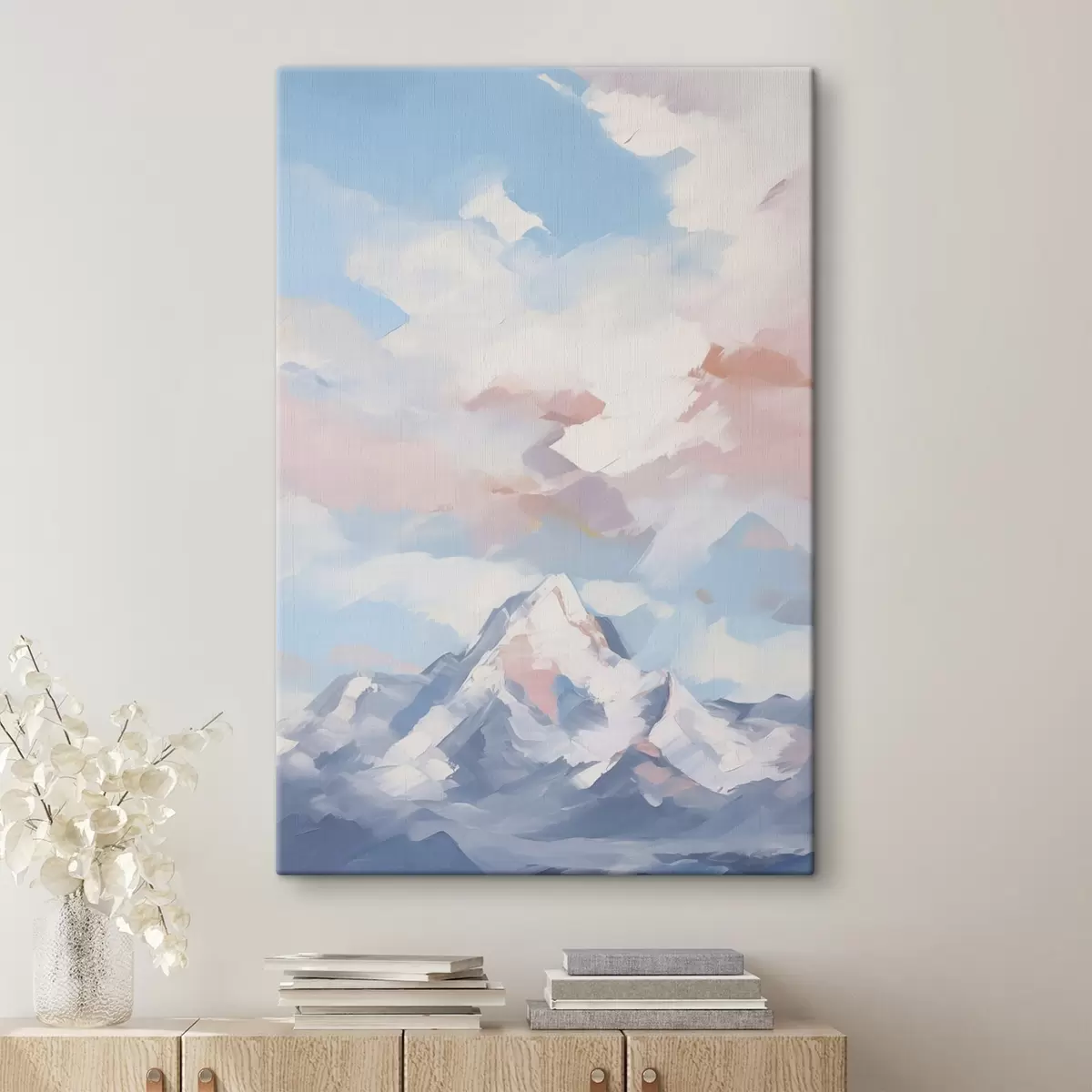 carta da parati Montagna contro il cielo con le nuvole nr. s45458