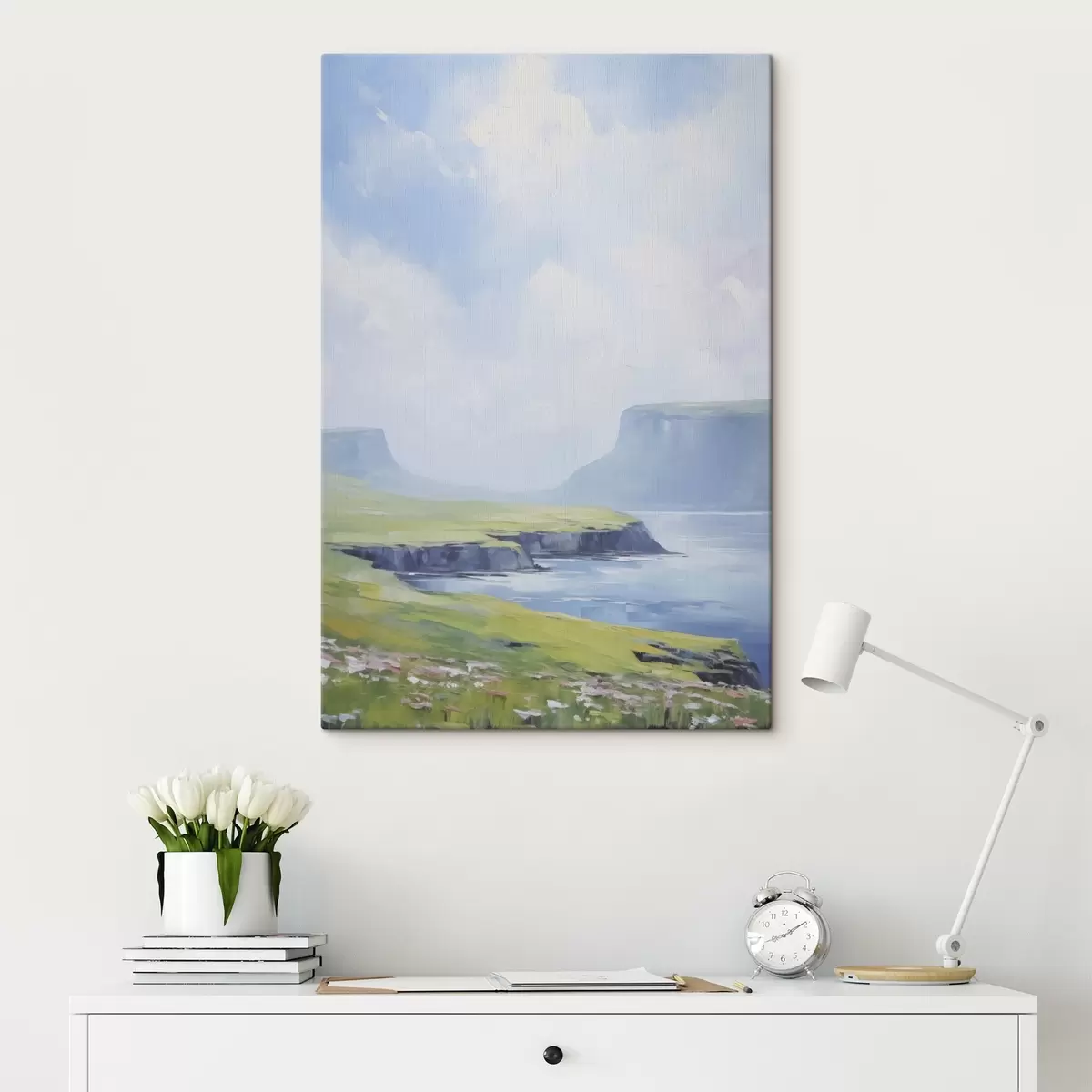 carta da parati Riva del mare con fiordi sullo sfondo nr. s45460