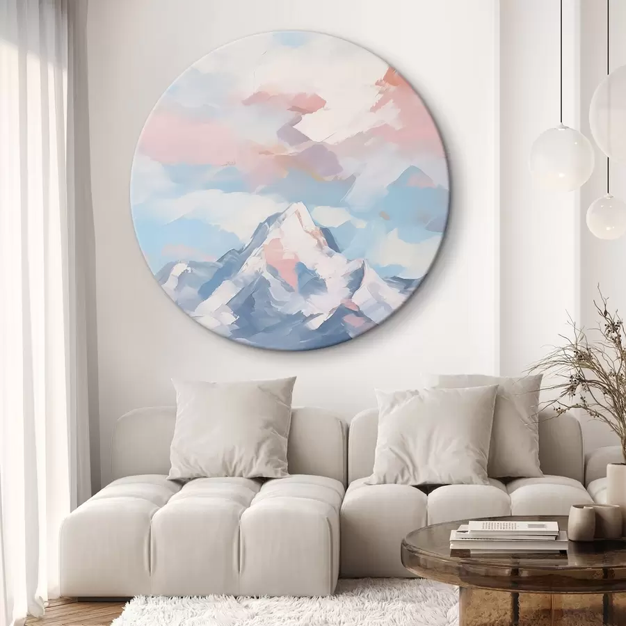 carta da parati Montagna contro il cielo con le nuvole nr. r45458