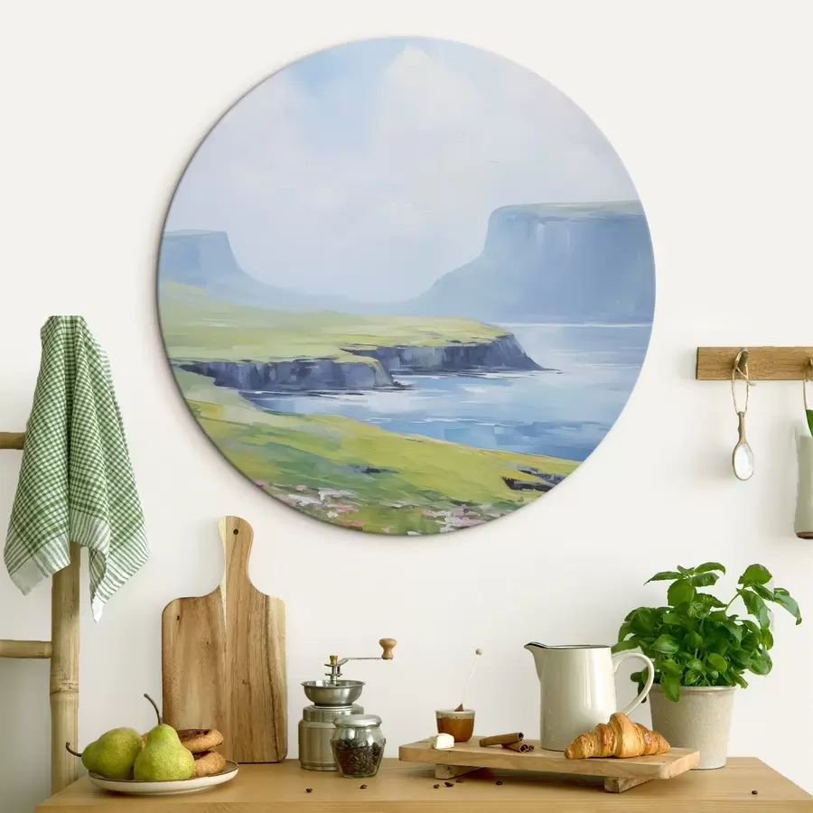 carta da parati Riva del mare con fiordi sullo sfondo nr. r45460