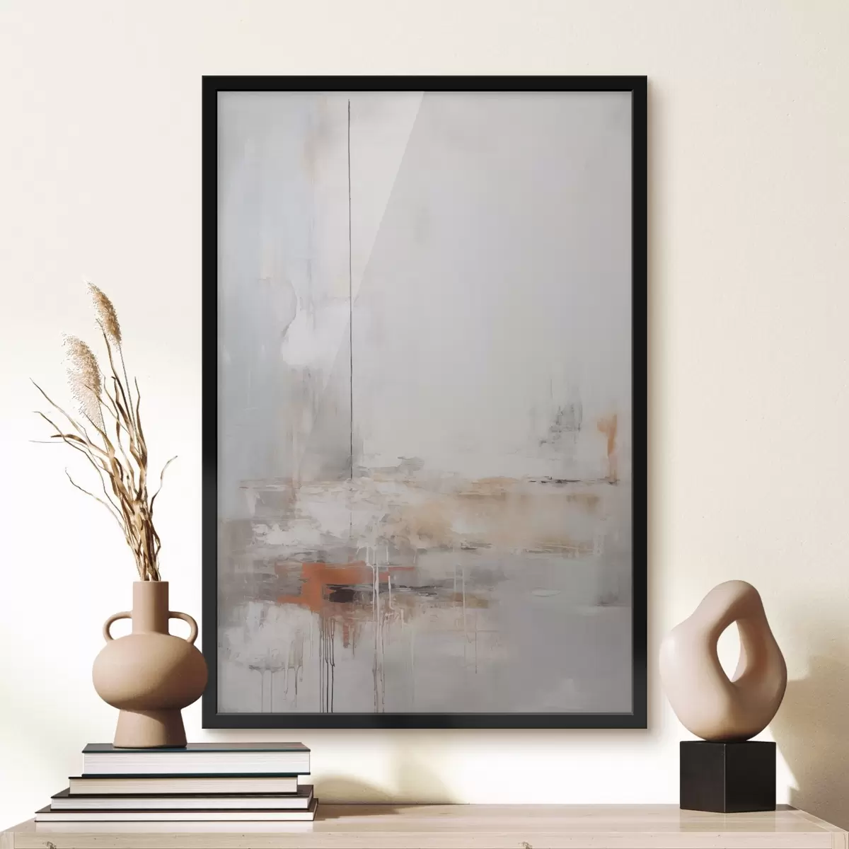 Poster Astrazione moderna con imitazione di texture usurate f45452