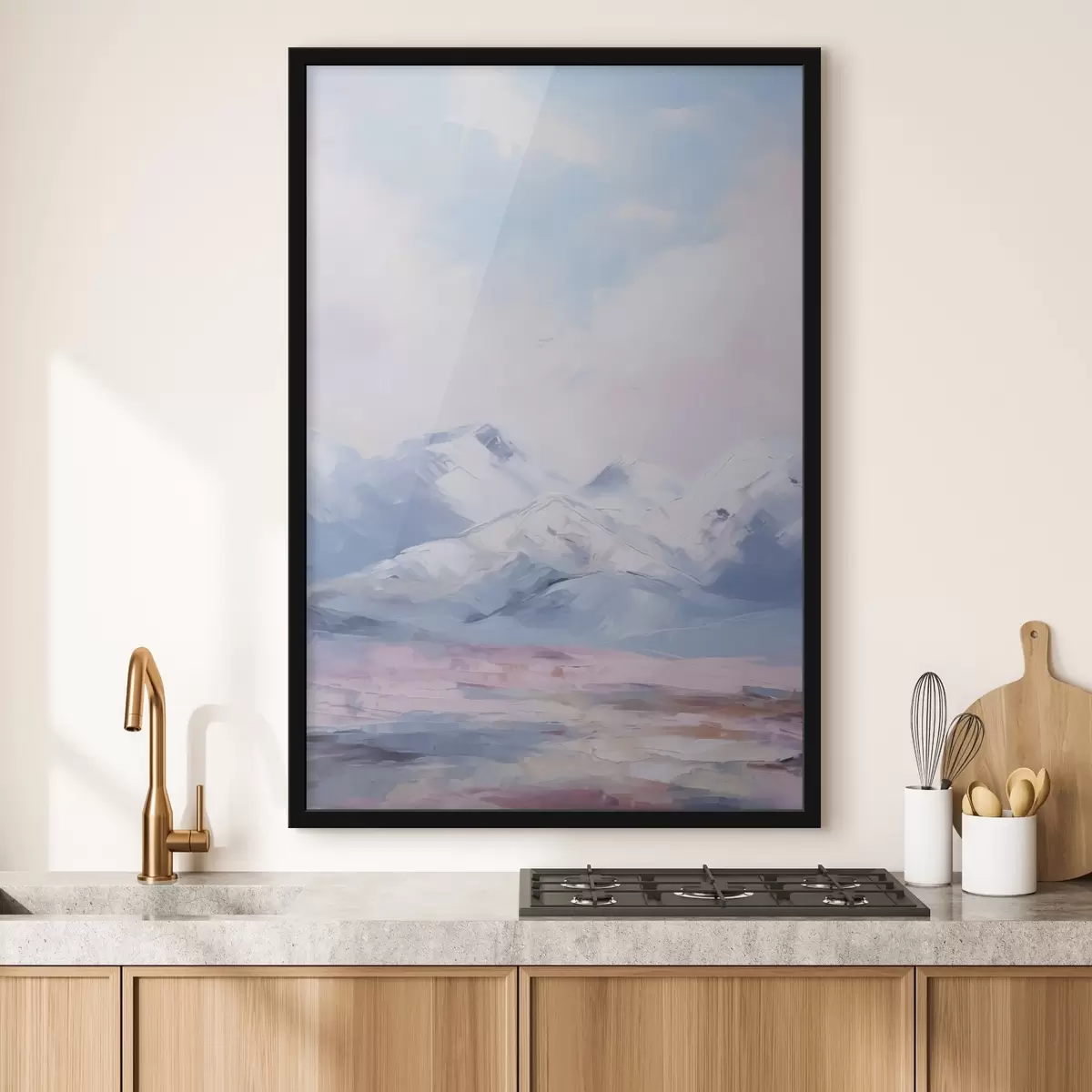 Poster Imitazione della pittura di montagna f45457