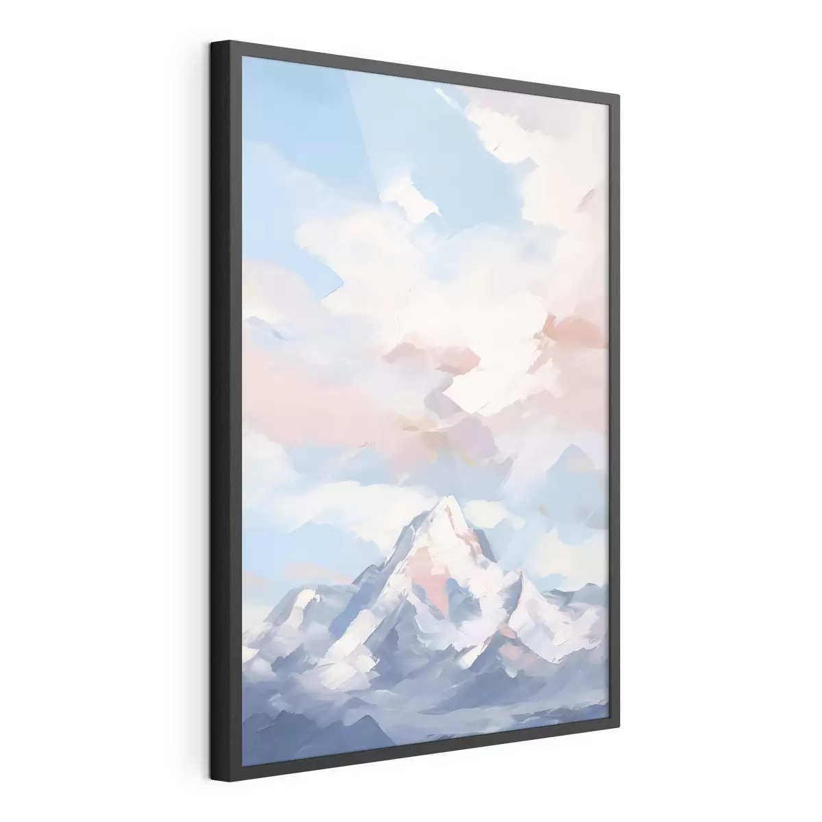 Poster Montagna contro il cielo con le nuvole f45458