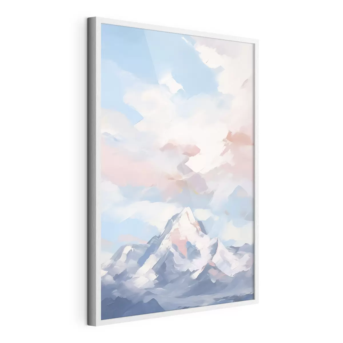 Poster Montagna contro il cielo con le nuvole f45458