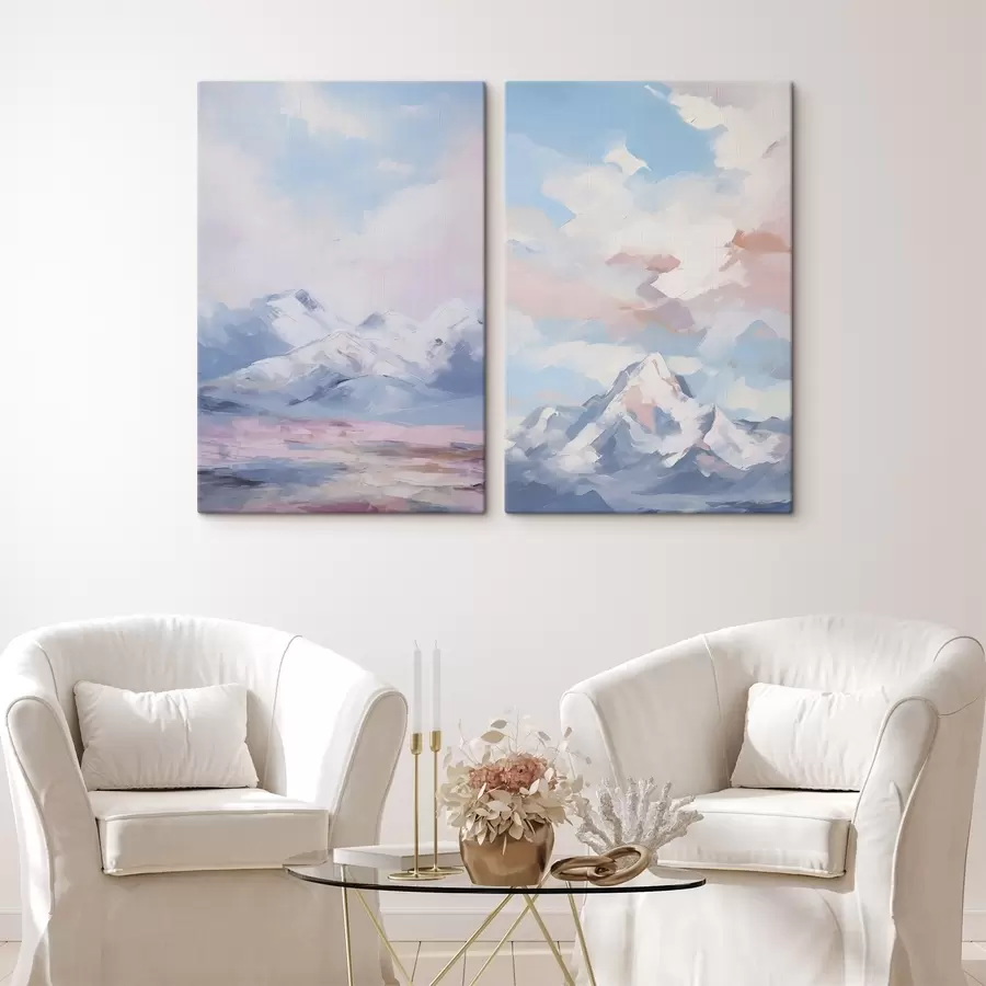 carta da parati Imitazione della pittura di montagna nr. m00626