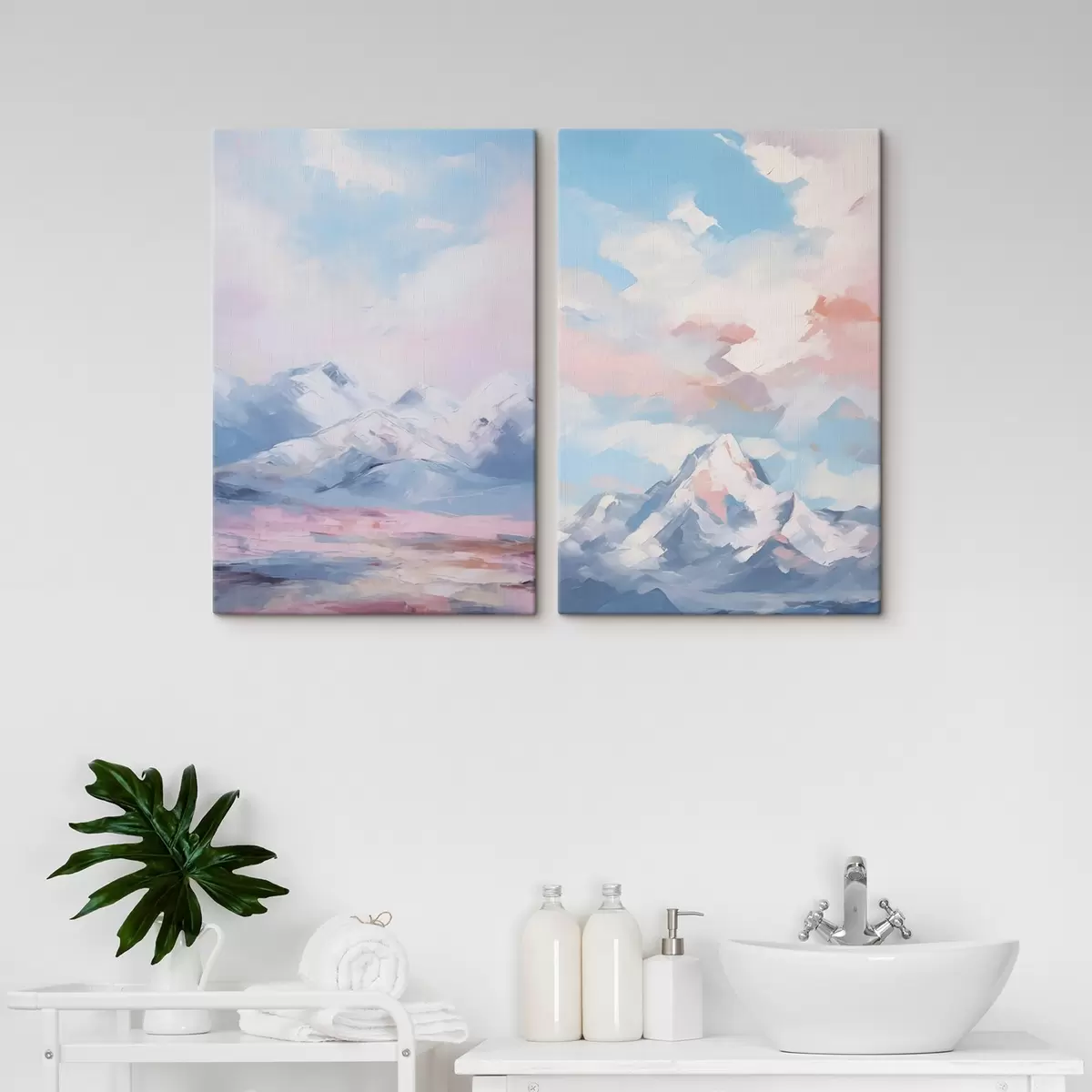 carta da parati Imitazione della pittura di montagna nr. m00626