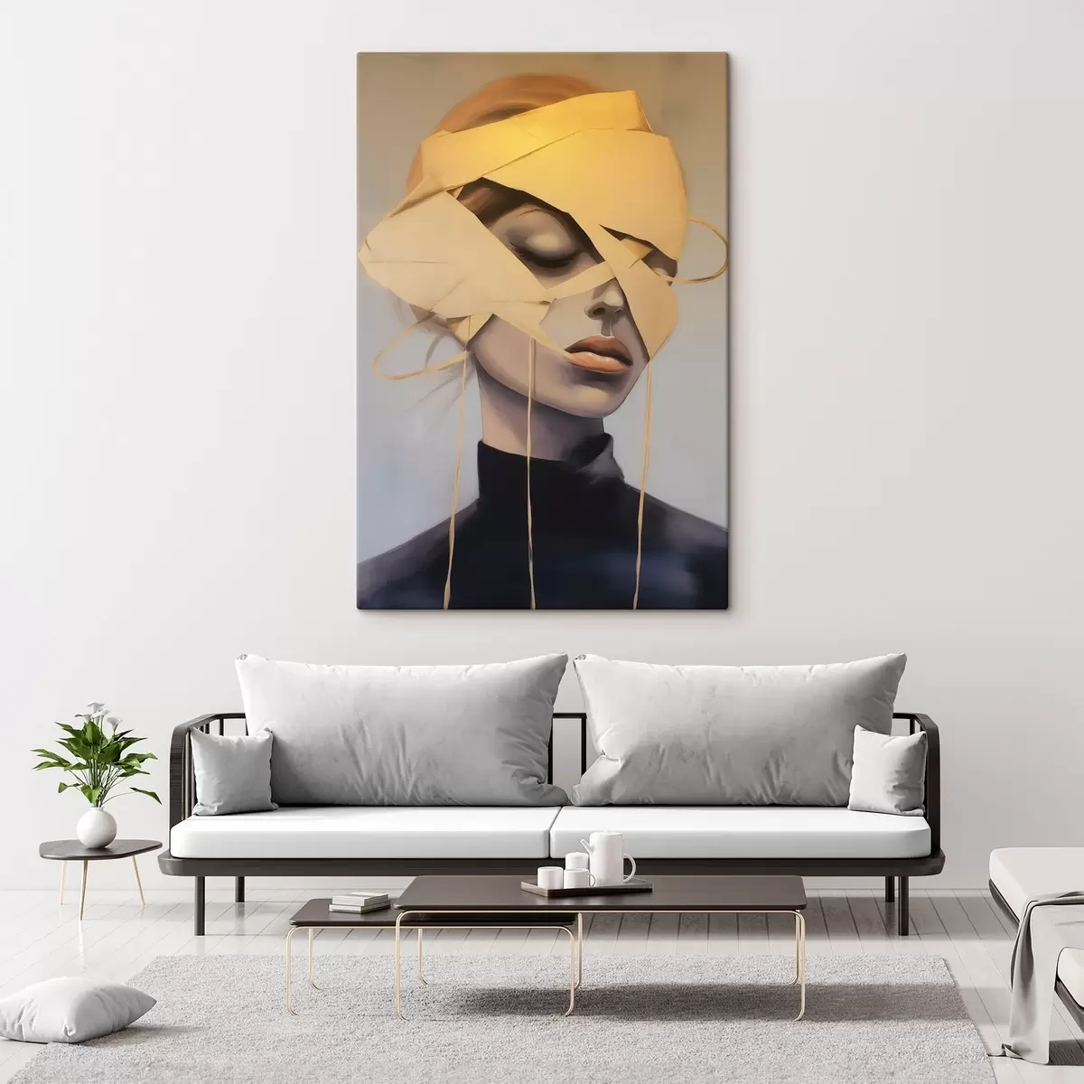 carta da parati Ritratto femminile con benda nr. s45472