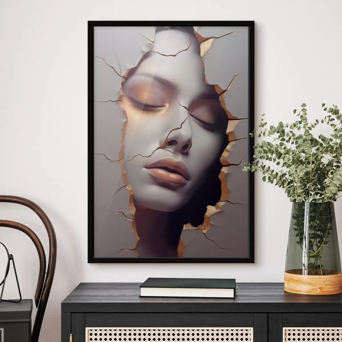 Poster Il volto nelle crepe f45461