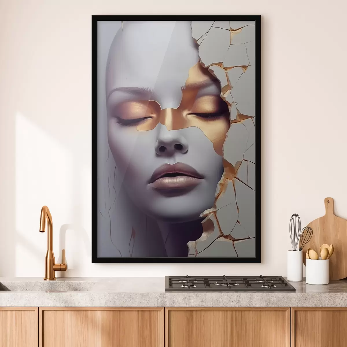 Poster Il volto nelle crepe f45462