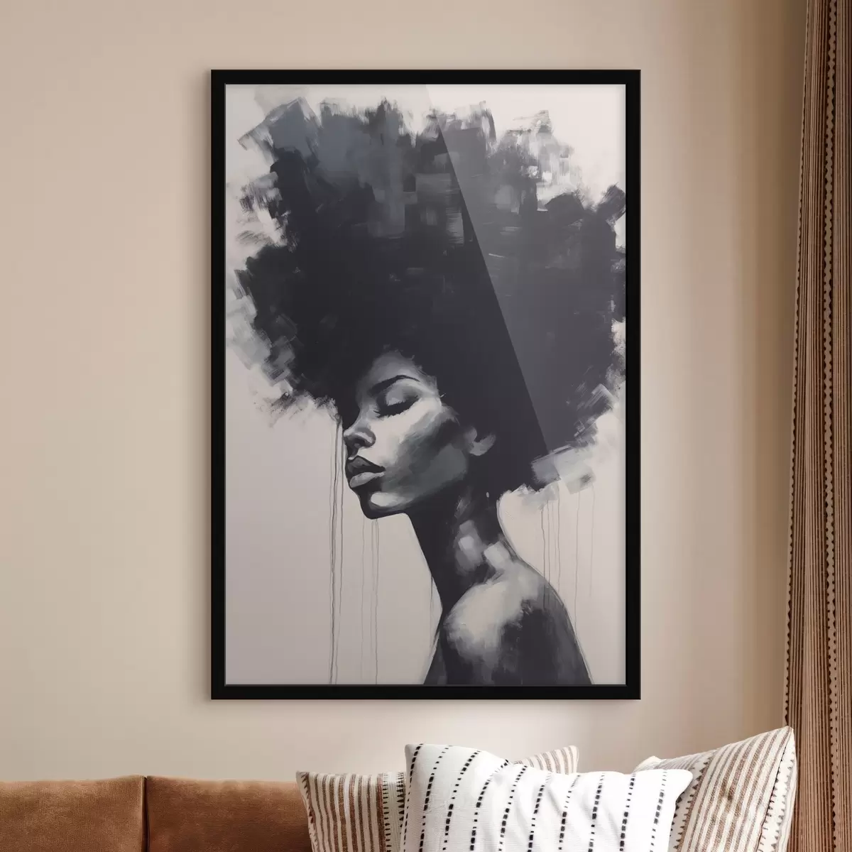 Poster Ritratto femminile astratto f45464