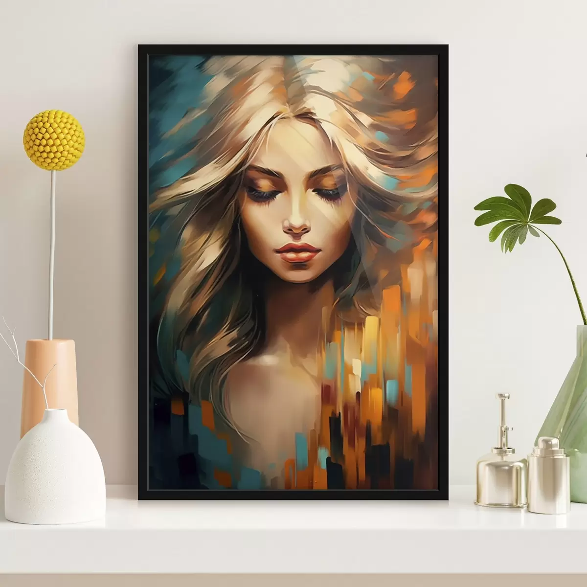 Poster Ritratto femminile astratto f45469