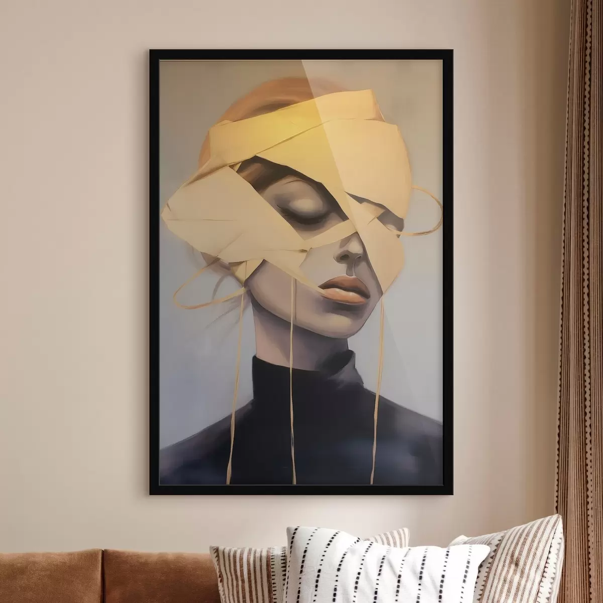 Poster Ritratto femminile con benda f45472