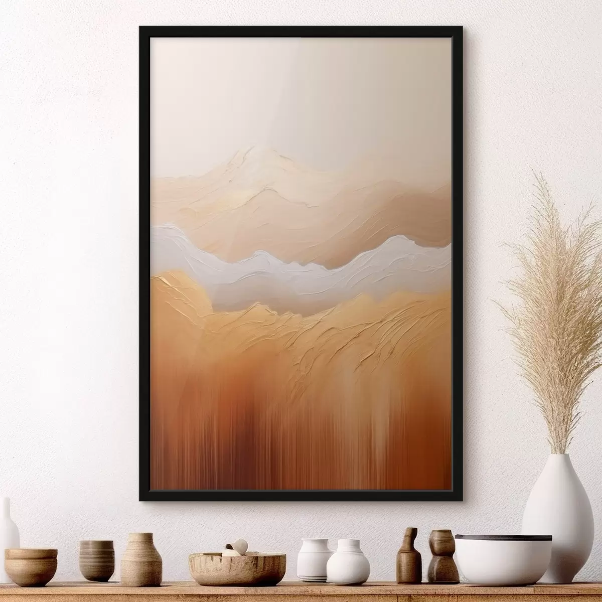 Poster Montagne di sabbia astratte f45473