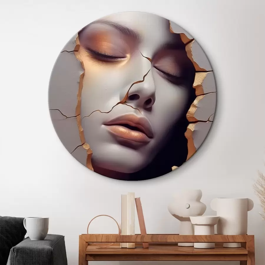 carta da parati Il volto nelle crepe nr. r45461