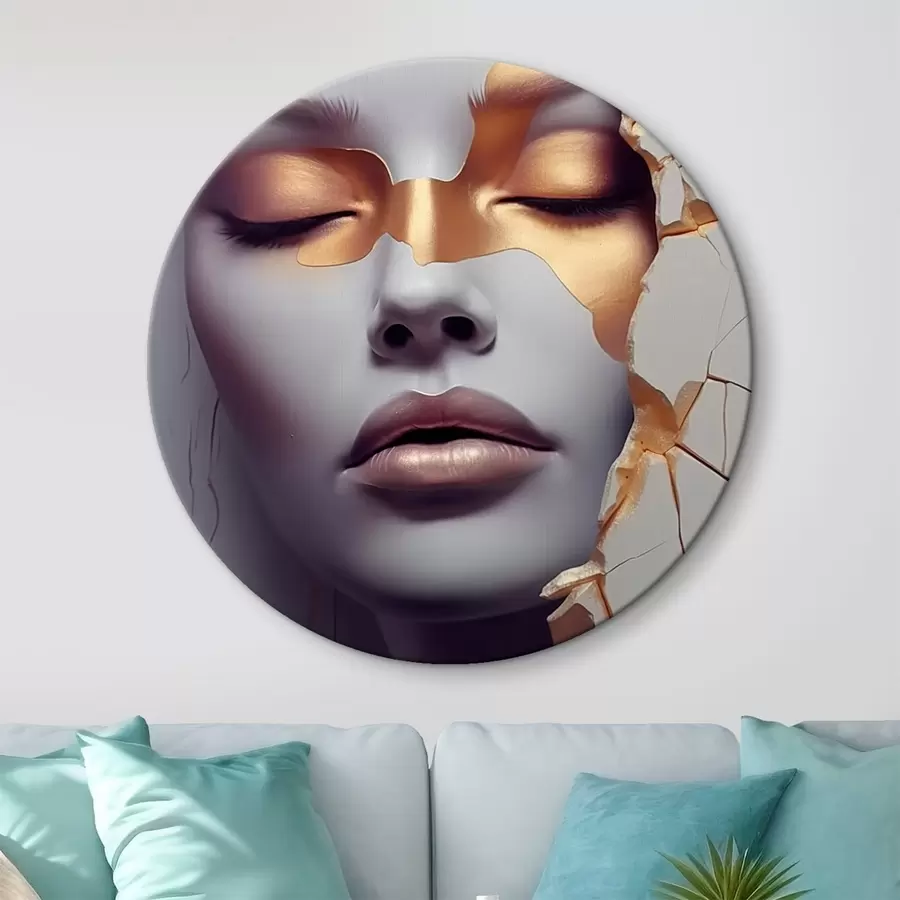 carta da parati Il volto nelle crepe nr. r45462