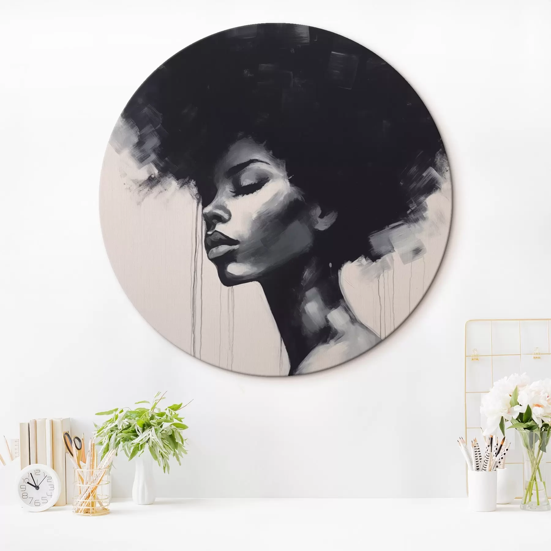 carta da parati Ritratto femminile astratto nr. r45464