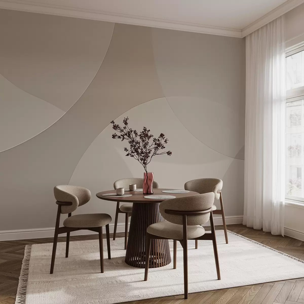 carta da parati Cerchi astratti nr. w04439