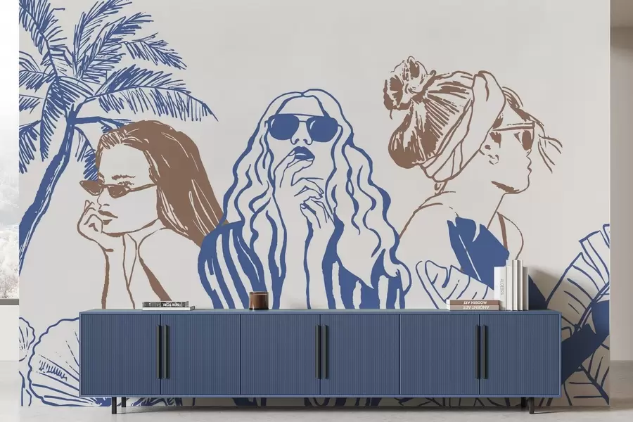 Carta da parati nature Ragazze 