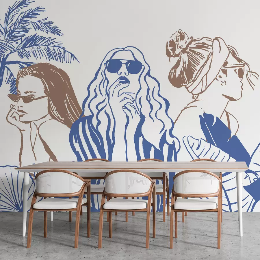 Carta da parati nature Ragazze 