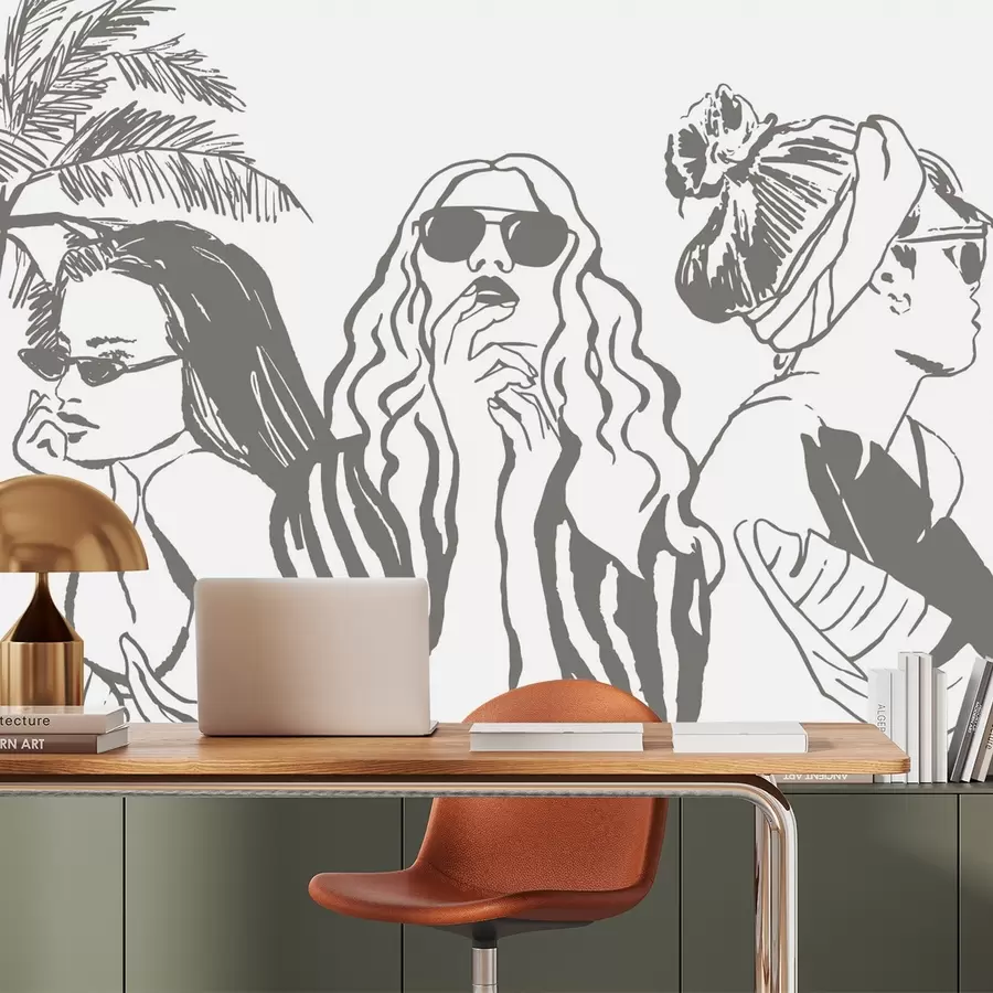 Carta da parati nature Ragazze 