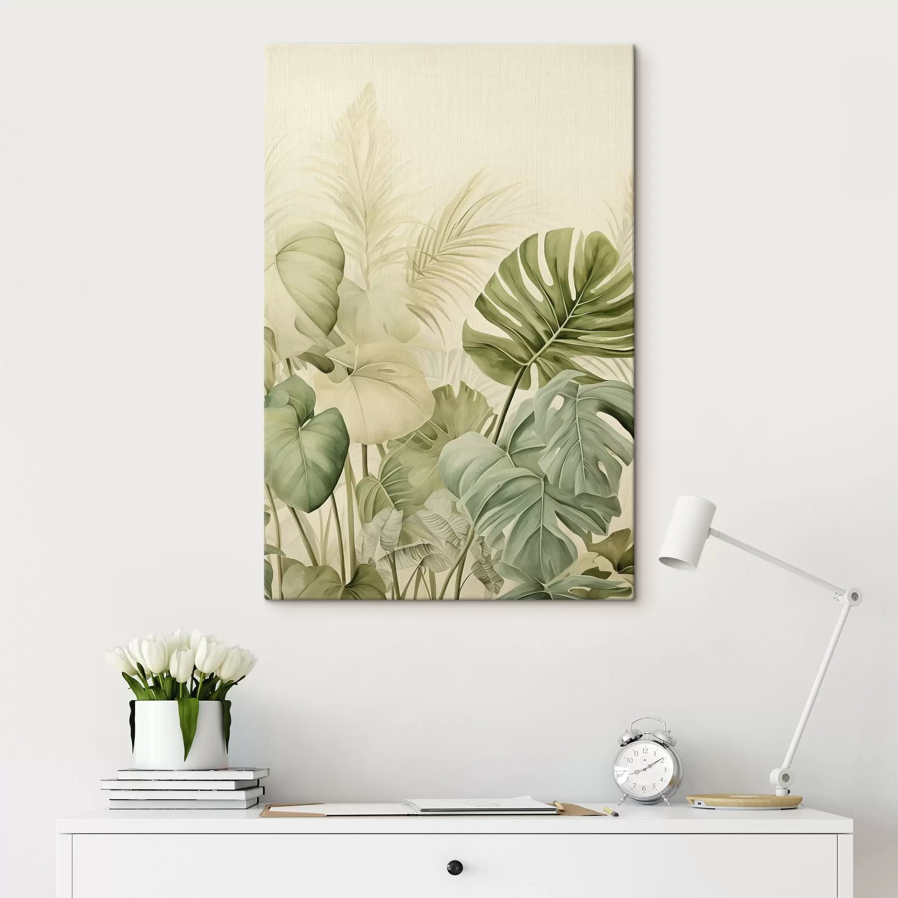 carta da parati Foglie tropicali e foglie di Monstera nr. s45615