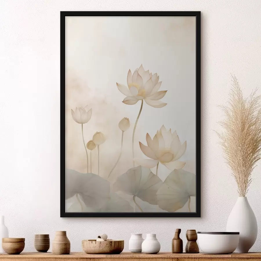 carta da parati Fiori di loto chiari nr. f45612