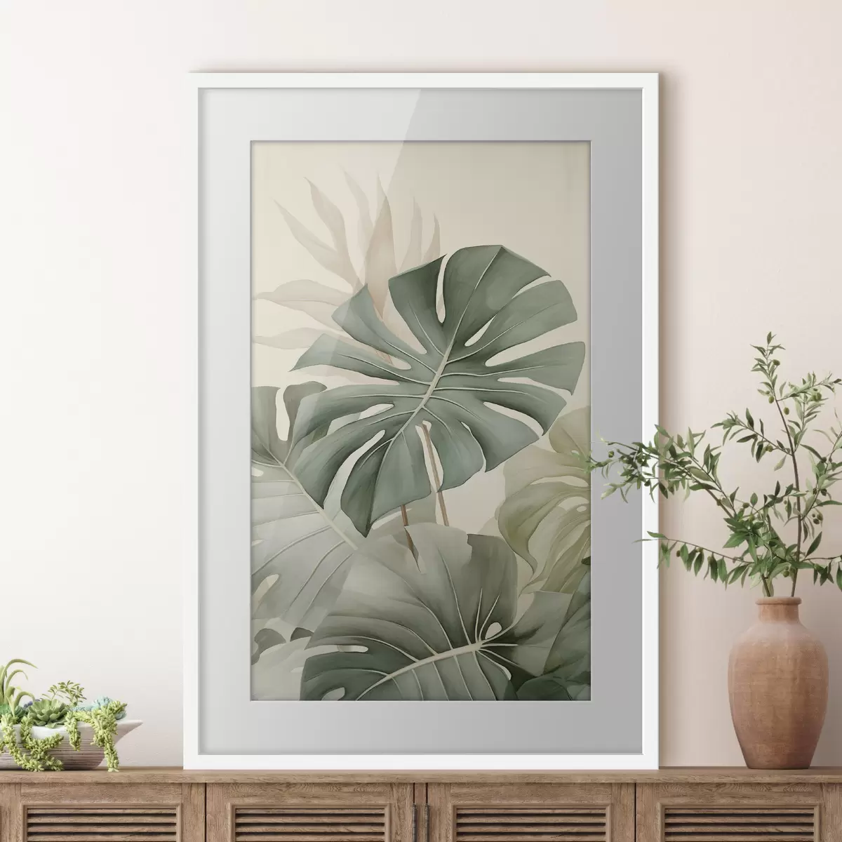 Poster Foglia grande di Monstera f45616