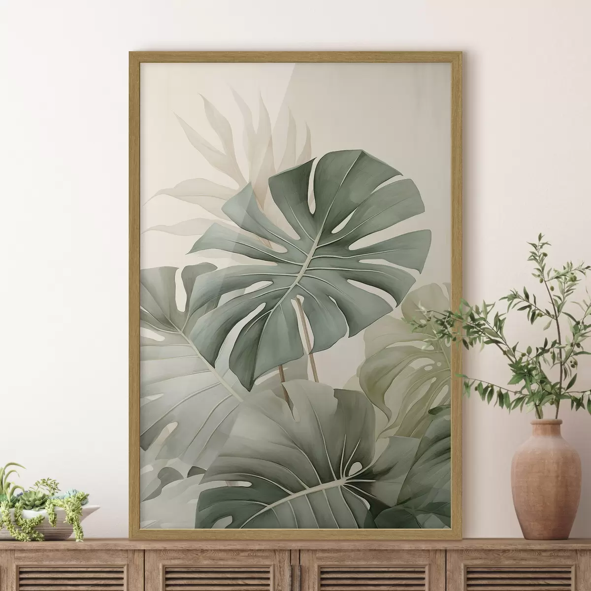 Poster Foglia grande di Monstera f45616