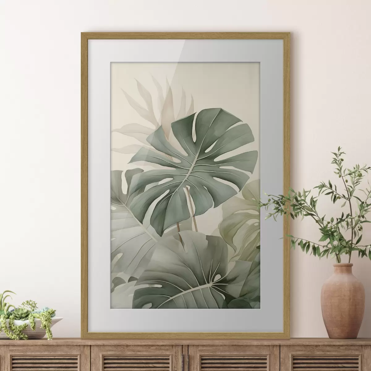 Poster Foglia grande di Monstera f45616