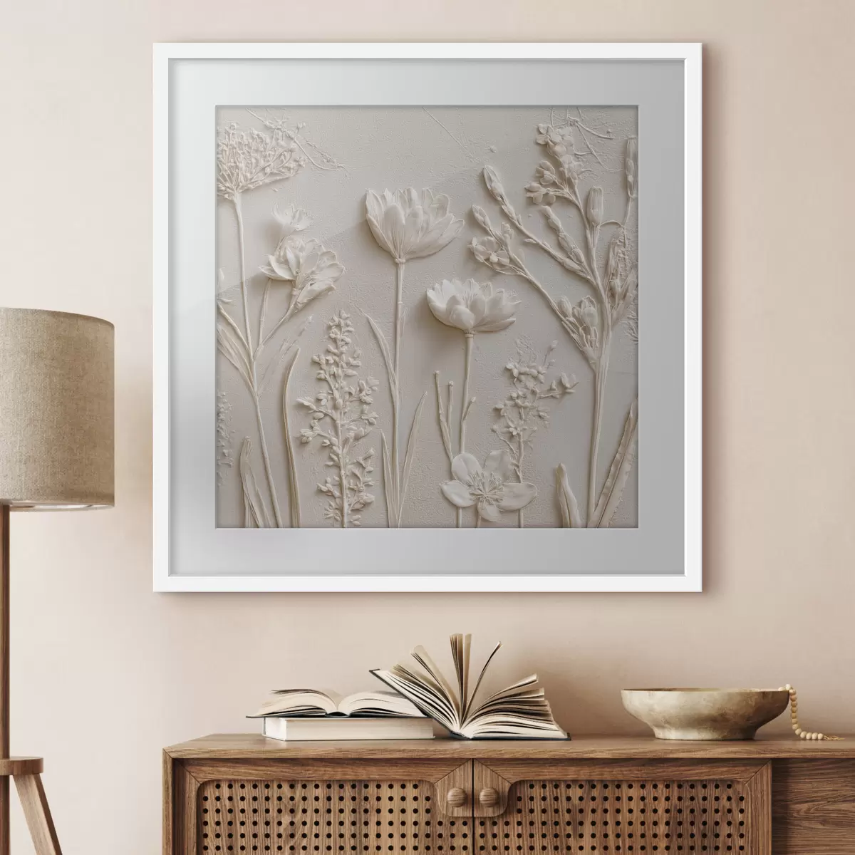 Poster Giardino bianco f45535