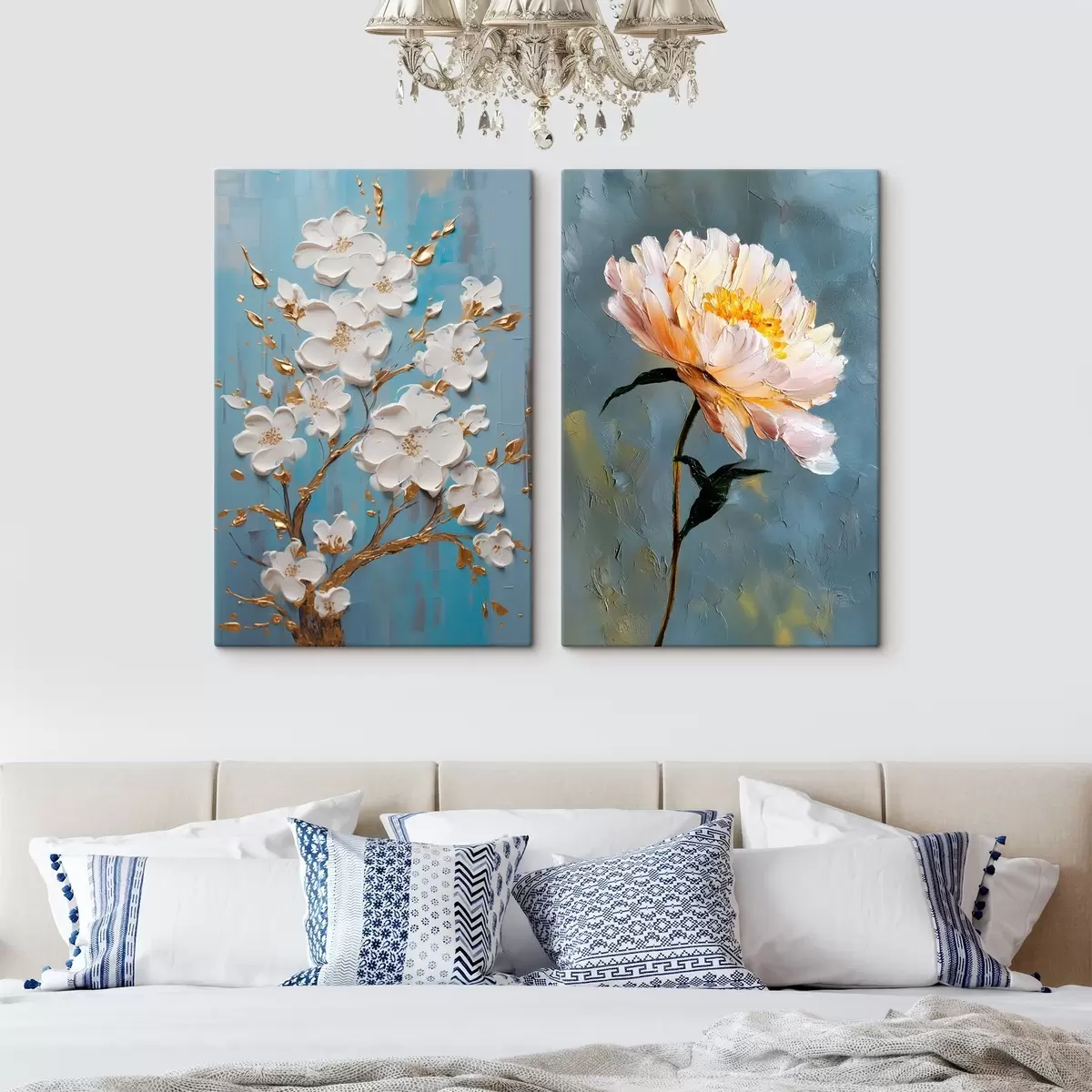 carta da parati Ramo fiorito e peonia: composizione in rilievo nr. m00637