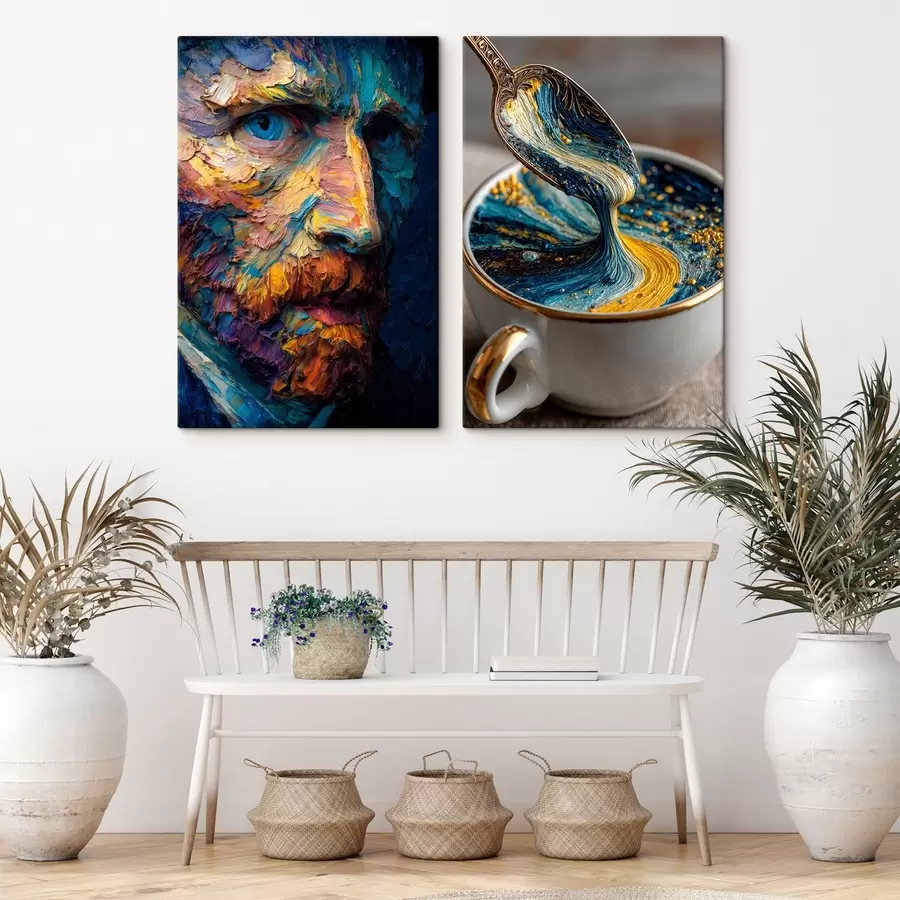 carta da parati Picasso e l'astrazione in una tazza in stile pittura ad olio nr. m00639