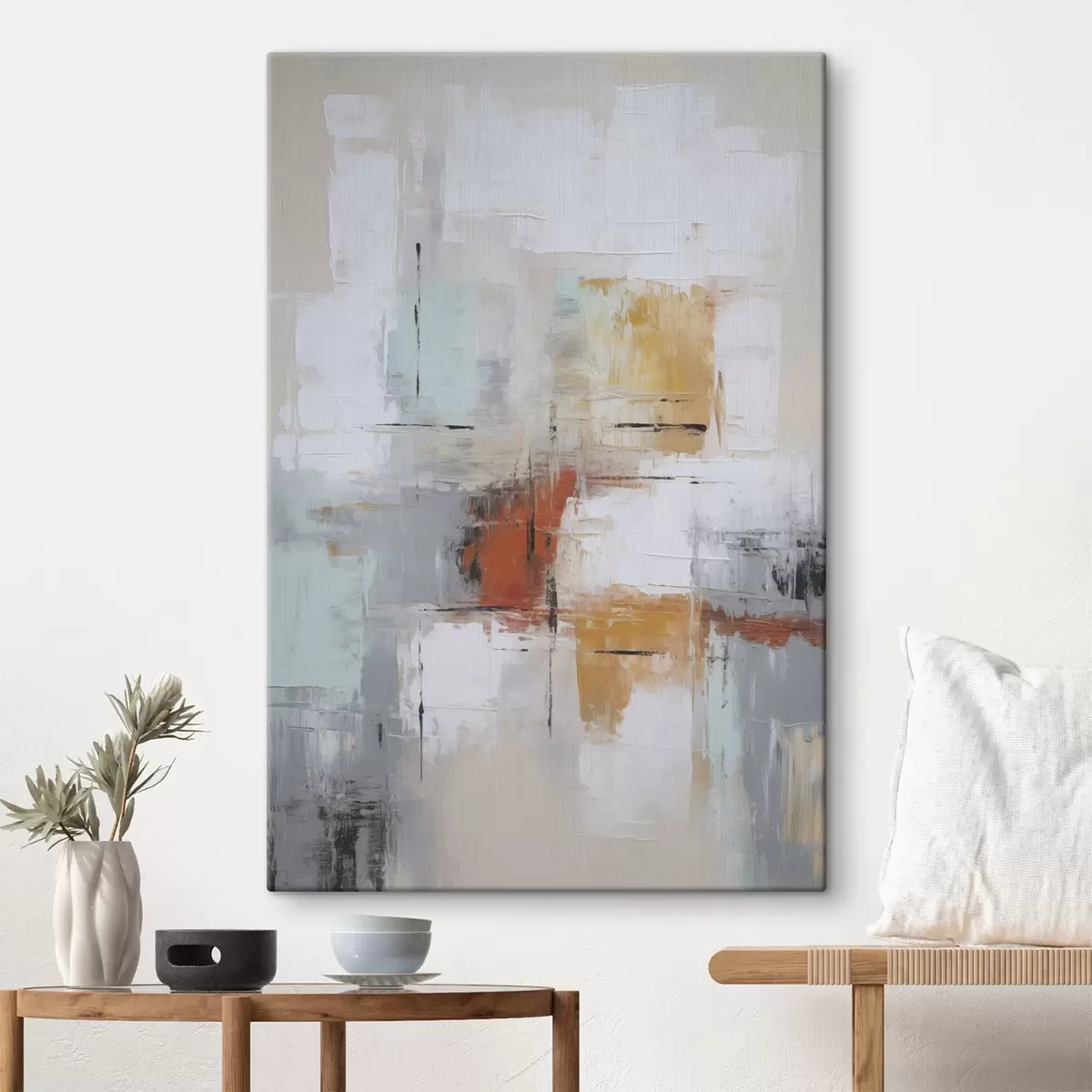 carta da parati Astrazione imitazione della pittura e abrasioni nr. s45634