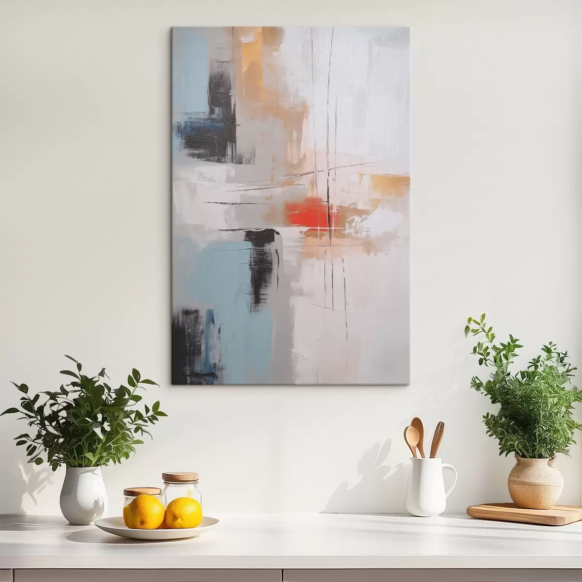 carta da parati Astrazione imitazione della pittura e abrasioni nr. s45635