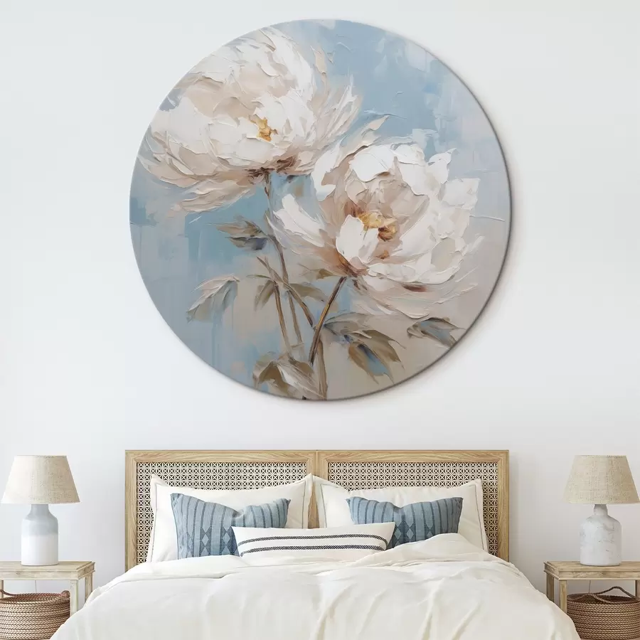 carta da parati Imitazione di peonie in pittura nr. r45607