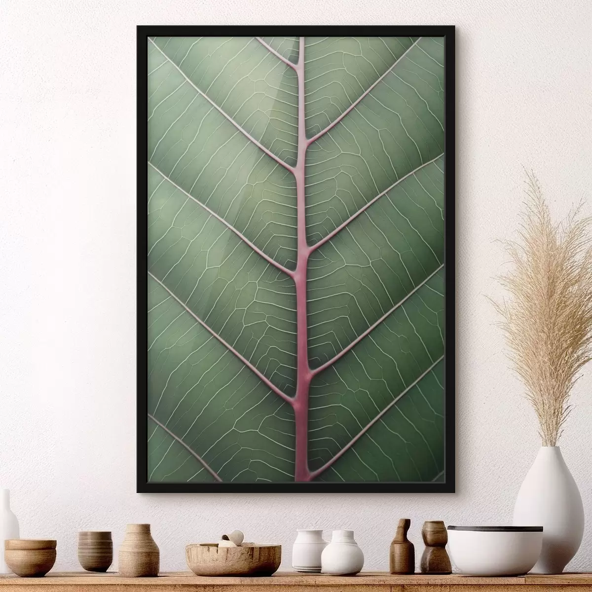 Poster Foglia venata f45603