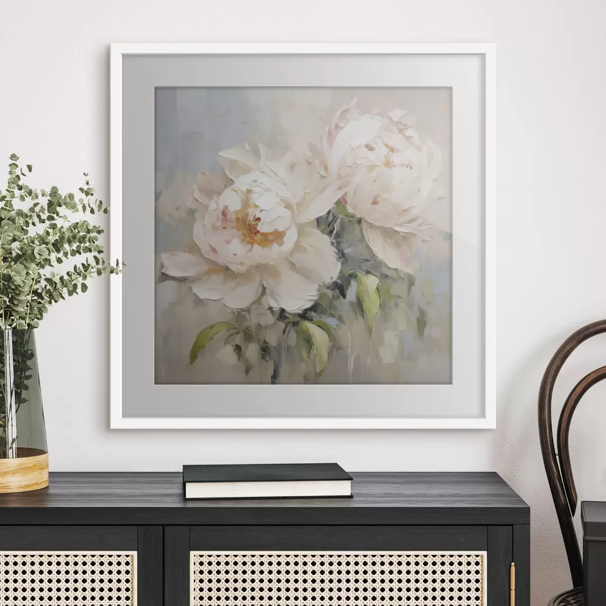 Poster Astratto di peonie f45608