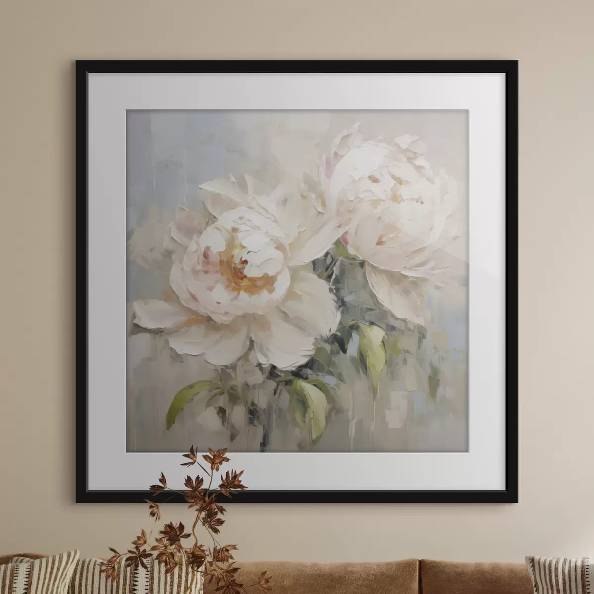 Poster Astratto di peonie f45608