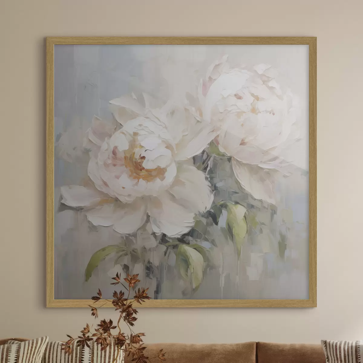 Poster Astratto di peonie f45608