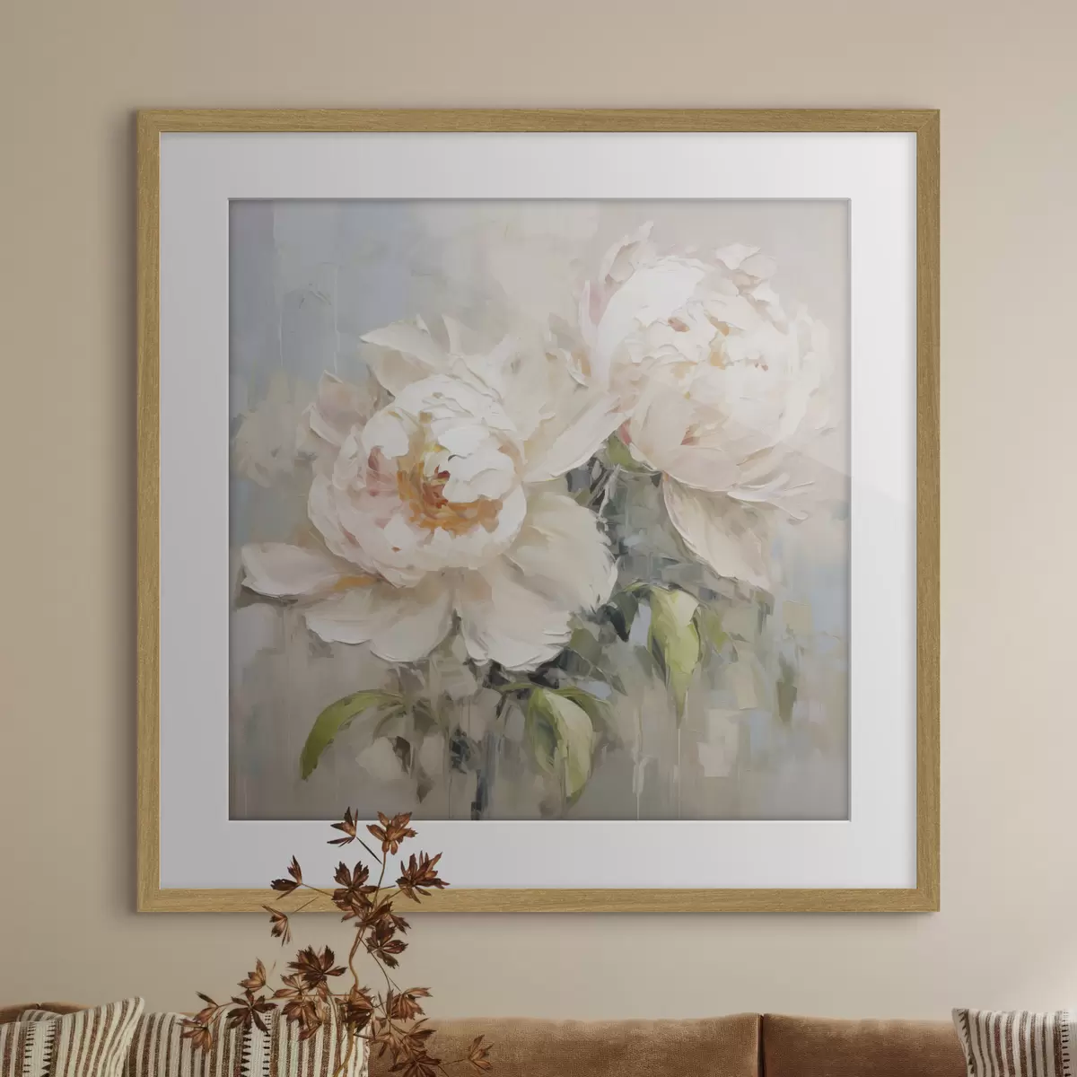Poster Astratto di peonie f45608