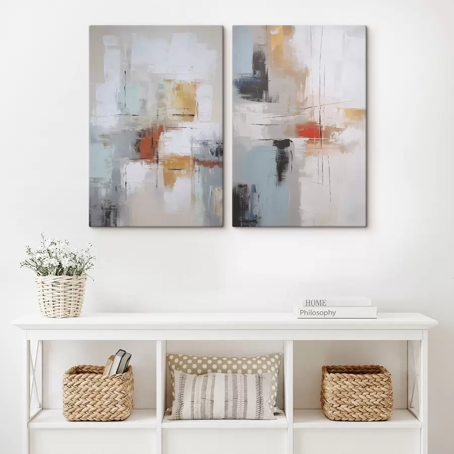 carta da parati Astrazione imitazione della pittura e abrasioni nr. m00667