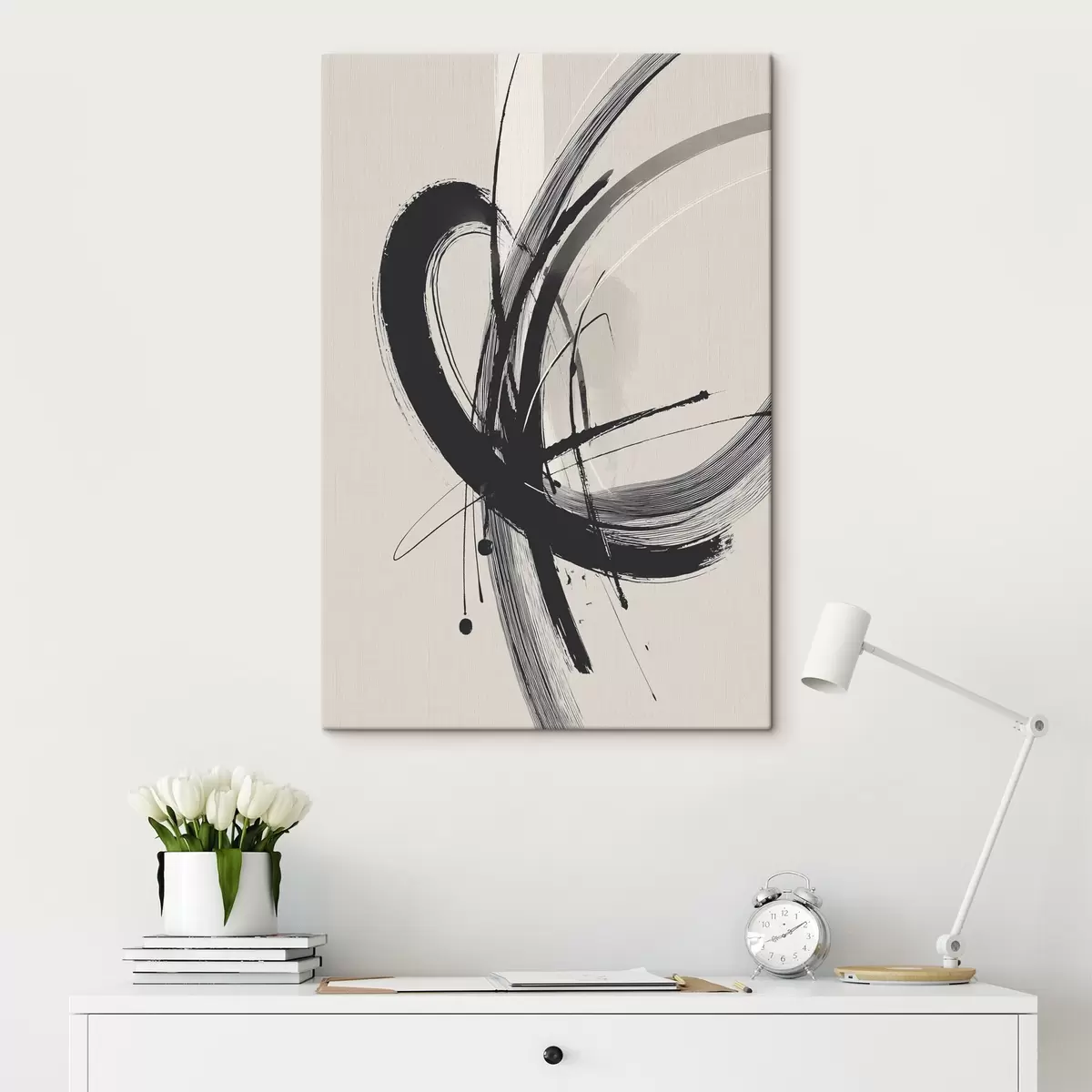 carta da parati Pennellate astratte e minimaliste nr. s45582