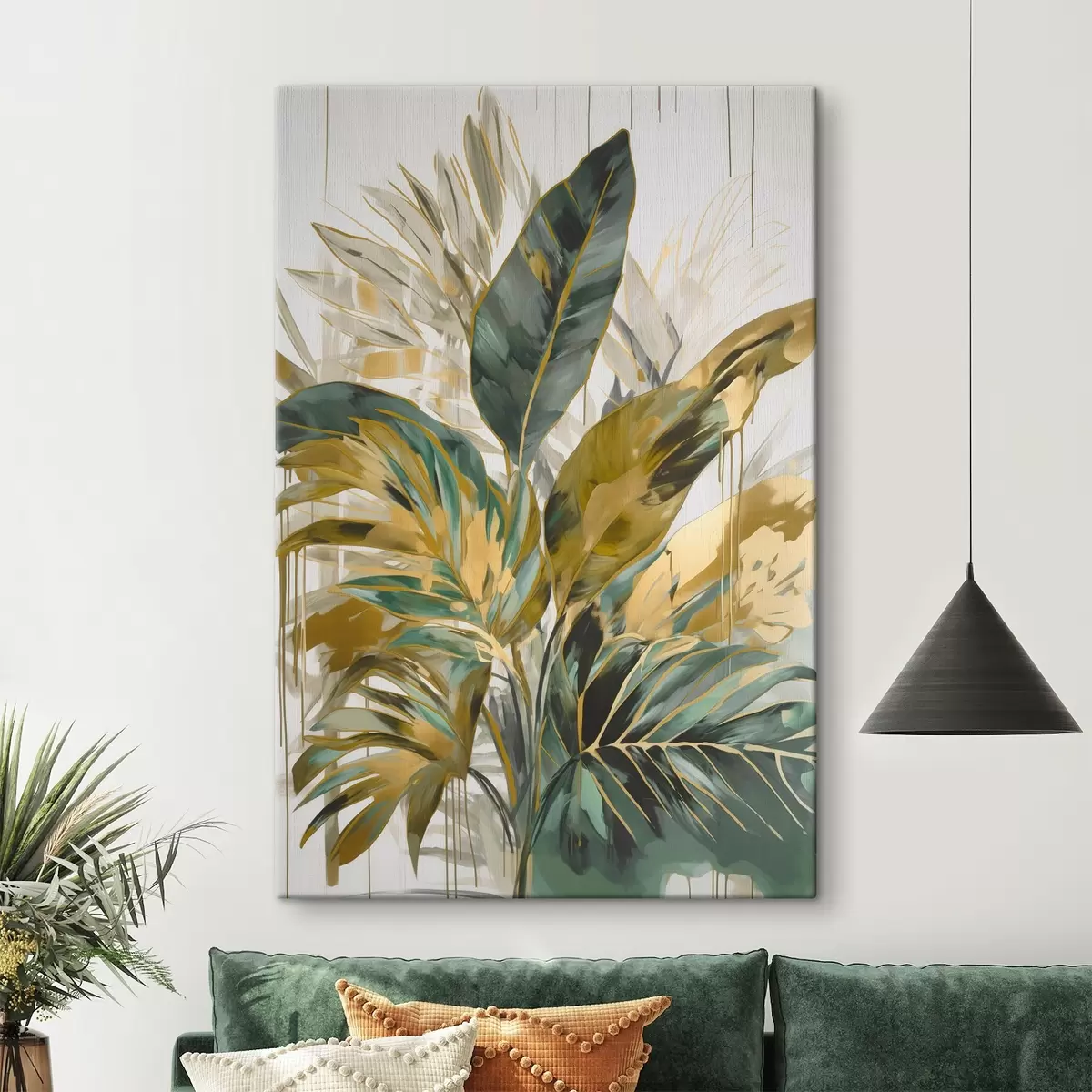 carta da parati Foglie tropicali astratte nr. s45589