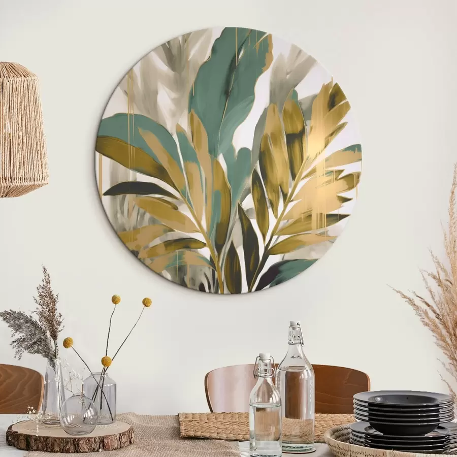 carta da parati Foglie tropicali astratte nr. r45590