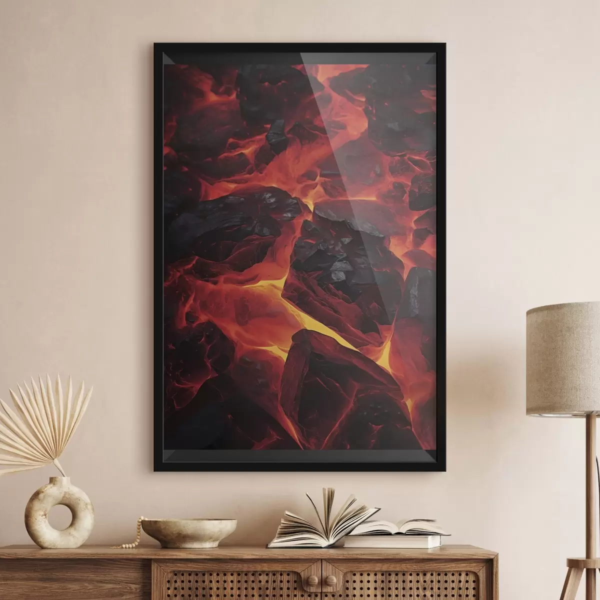 Poster Pietre roventi con colate di lava f45515